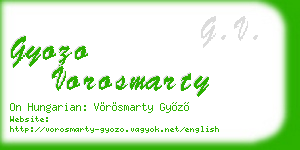 gyozo vorosmarty business card
